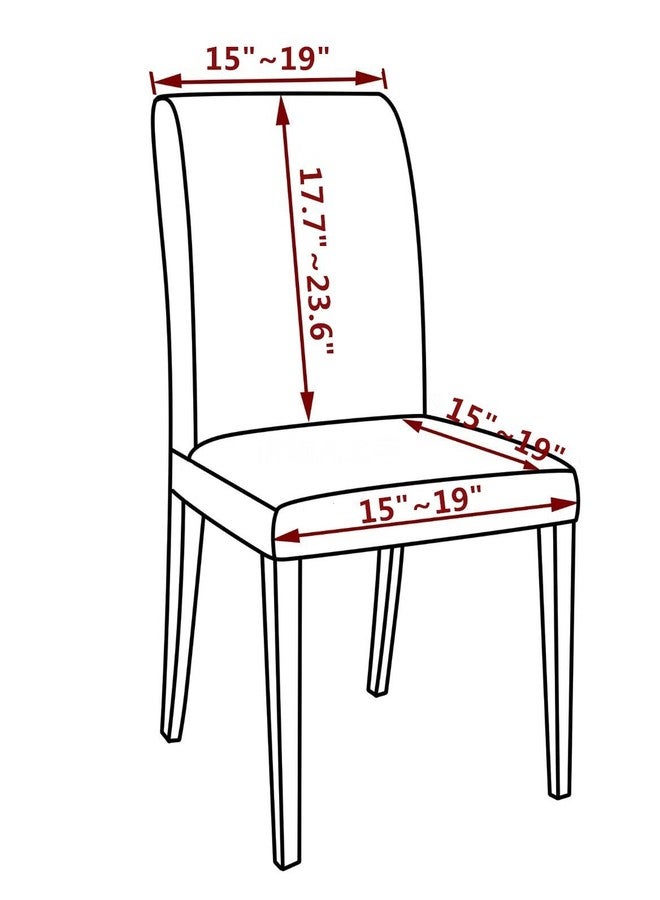 iEventStar غطاء كرسي طعام مطاطي من الجلد الصناعي من iEventStar (أسود، 4) - Image 2